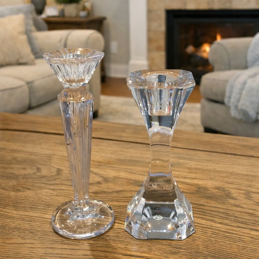 Villeroy Boch Crystal Cocktail Club Candlestick & Marquis By Waterford Crystal